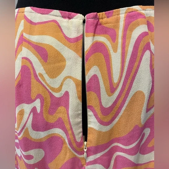 Never Worn! Aritzia Sundeh Psychedelic Mini Skirt with Slit - Picture 6 of 10